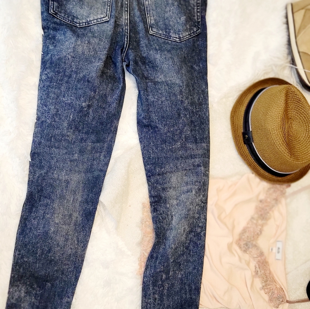 FREE PEOPLE WE THE FREE High Button Fly Skinny Jeans